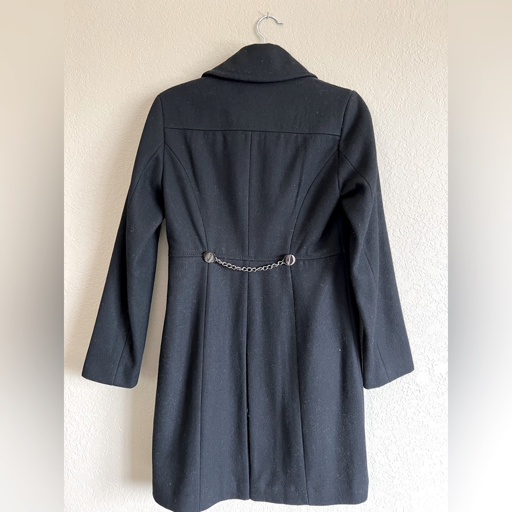 Kenneth Cole Black Coat sz 2 long Peacoat